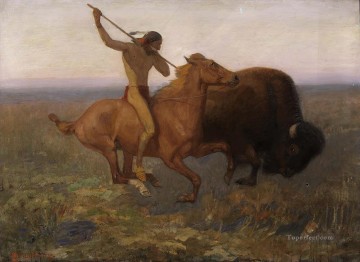 西部アメリカン・インディアン 13 インディアン・コーサー Oil Paintings